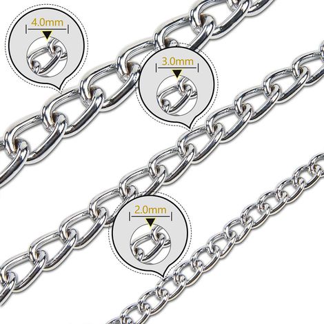 Collar para perros con cadena de acero inoxidable – collar de adiestramiento para perros – collar anticastigo de cadena de acero (1/5)
