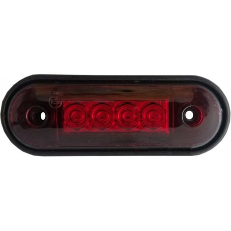 LED-Markierungsleuchte, LED-Positionsleuchte, Tokos, Rot, 12V-24V, Licht für Lkw, Bus, Van, Anhänger, für Überrollbügel, Bullbar