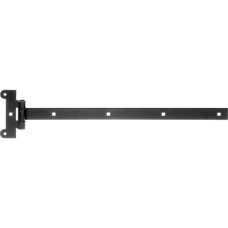Penture anglaise avec goupille pressée laque noire pour immersion penture 491 x 30 mm charnière 121 x 51 mm kit de 10