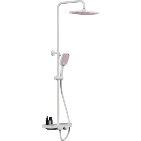 BERNSTEIN - Mobile bagno sospeso 35x35x170cm (LxPxA) Antracite opaco 2 ante cerniere sinistra/destra - MILOU	D2201E quadrato bianco/rosa opaco, HB152E quadrato bianco/rosa opaco