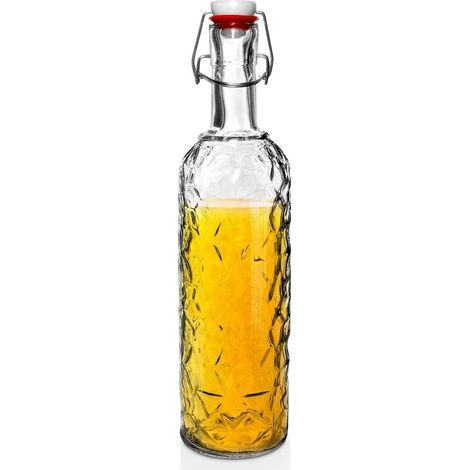 Glasflasche mit Clip 1,1 l (1/5)