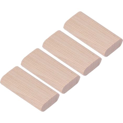 Lot de 50 cales en bois de hêtre, chevilles plates 6x20x40 mm pour assemblage meuble et menuiserie (1/5)