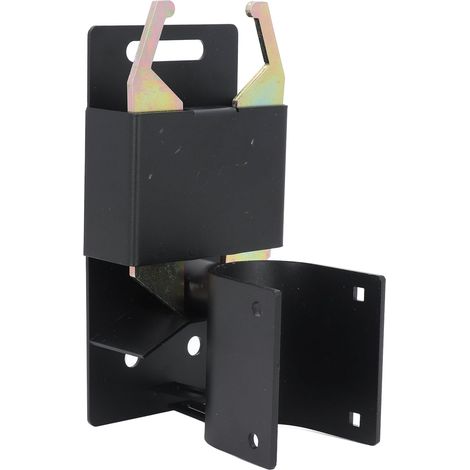 Loquet de portail à double sens verrouillable, anti-affaissement, construction robuste, noir, pour portail tubulaire rond de 41 à 51 mm (1 5/8 à 2 pouces). (1/5)