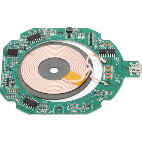 Qi K1 Drahtloses Lademodul mit Micro-USB, PCBA und 9V-1,67A Senderspule