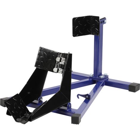 Wolketon Blocca ruota moto in acciaio, supporto per ruota anteriore 17-21 pollici, larghezza pneumatico 60-160 mm (1/5)