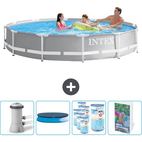 Intex Piscine Prism Frame Ronde - 366x76 cm - 5-pièces SCB111 (1/4)