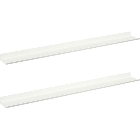 Maison Exclusive - Schwebendes Regal Wandmontiert 2 pcs Weiß 80 x