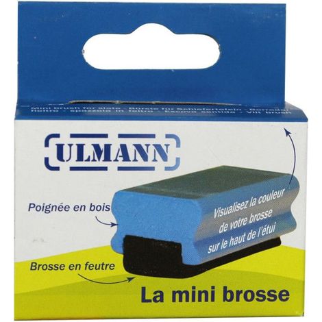 Mini-brosse poignee bois, 60mm x 30mm x 26mm