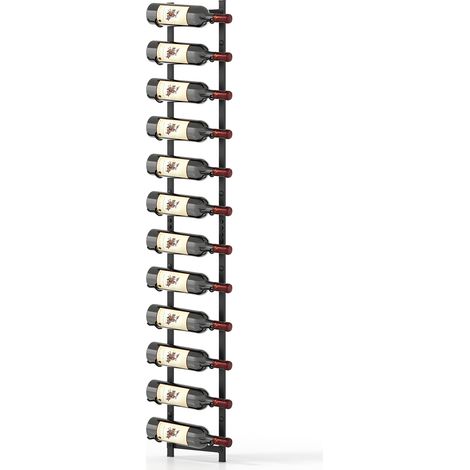 6/9/12-Bottle Rustproof Wall-Mounted Wine Rack-XL (1/5)
