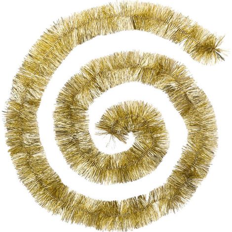 Weihnachtsgirlande breiter festonierter Rand délice 75x4x2m - Golden