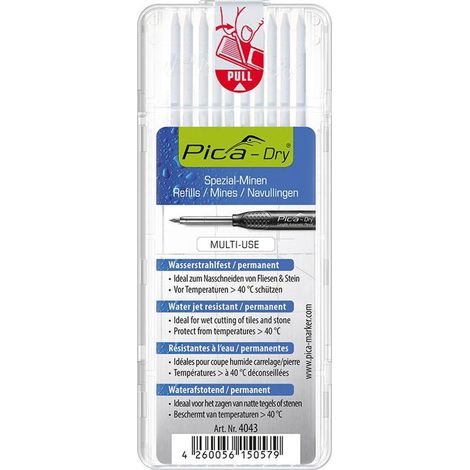 Pica - Pica-Dry Spezialminen-Set weiß 10 Minen - 4043