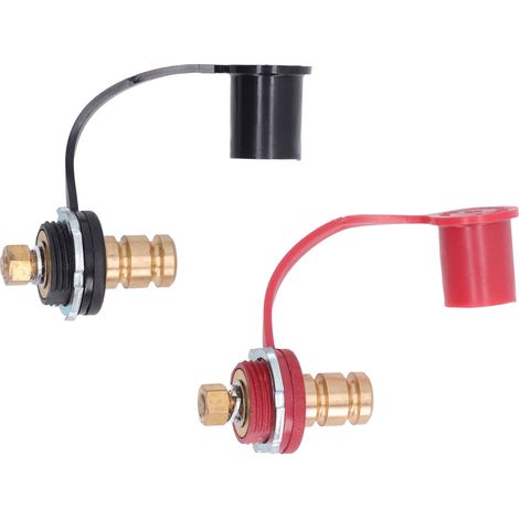 Chargeur de Batterie 20mm pour Véhicules - Noir/Rouge pour Camping-car et Camion (1/5)
