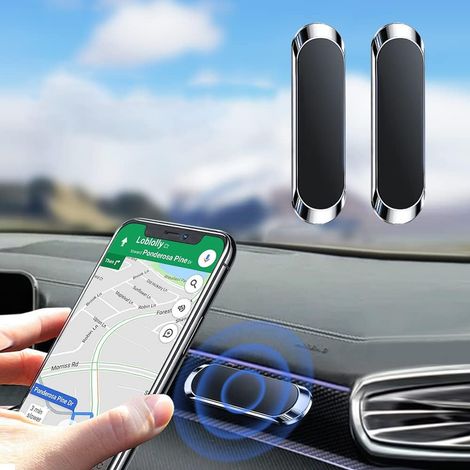 Set mit 2 Kfz-Handyhalterungen, magnetische Handyhalterung, rutschfest, starker Klebstoff, geeignet für die meisten Smartphones (1/5)