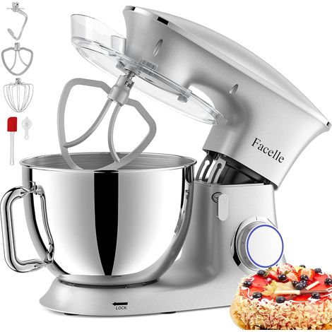 Robot Patissier 2000 W 8.5 L Easy Food Processor Multifunctional Powerful Mixing Machine on Scope, with Beater, Whisk, Kneader Hook, 6 Speed, Multi-Function Pastry Robot (1/5)