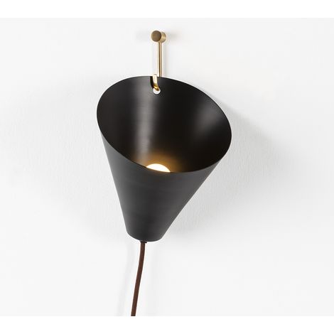 APPLIQUE 18x17x19 Black Metall Lighting / Federlampen für alle Stile, um zu Hause eine Note zu verleihen