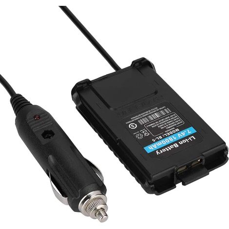 Kompatibel mit UV5R 12V-Ladegerät, externem Akku-Blindstopfen, Lautsprecherkabelanschlüssen, 12V-Kfz-Ladeadapter für UV 5R Walkie-Talkie
