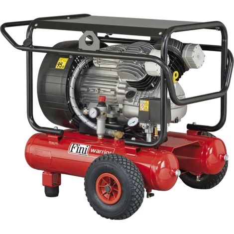Compresseur d'air à piston 2 x 10 litres – 4 CV – Pression 10 bar – Débit 35 m3/h – Pour outils pneumatiques – Fini