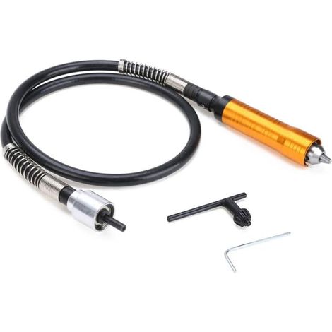 6mm Flexible Mandrin de Câble d'Extension de Foret Rotatif à Arbre Flexible Rallonge Avec 0.5-6.5mm Mandrin de Clé Flex Extension d'Arbre Pour Rotatif Outils de Sculpture Menuiserie Électrique
