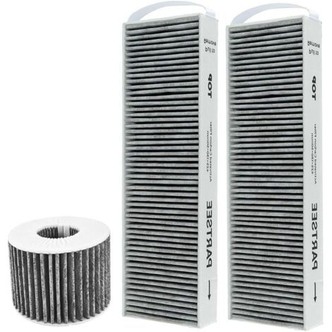 Pair Lot de 2 Filtres à Charbon Actif Compatible avec Bora Pure PUAKF, pour plaque de cuisson Bora X Pure, S Pure, PURU ou PUXU, avec Circulation D'air (1/5)