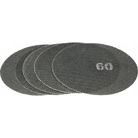 Disco abrasivo a rete da 225 mm con velcro 60 DURO 5 pezzi