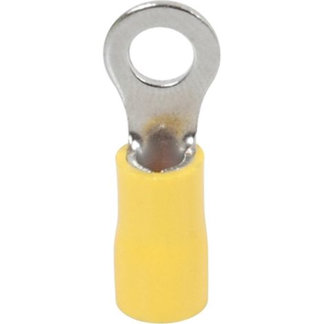 Cosses electriques Cosses à sertir Embout pré isolé Embouts de cablage pré isolé Connecteur électrique Embout de Câble Sachet De 10 Cosses Rondes PreIsolee D.5mm Jaune 711023 (1/5)