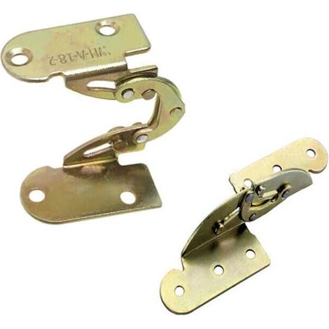 Charnières pliantes invisibles en fer BF (lot de 2) pour table à manger, bureau, support de lit, mécanisme de meubles combinés (1/4)