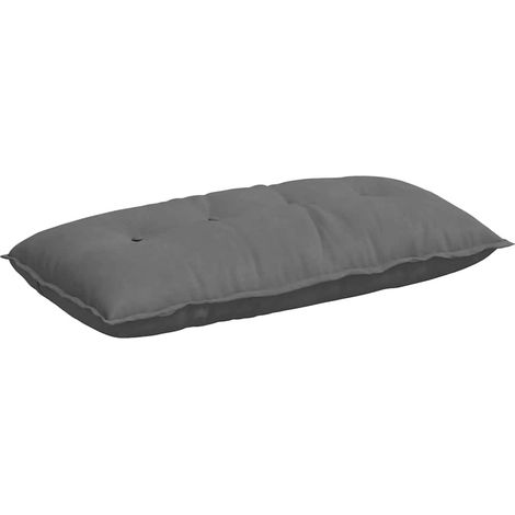 Back Pillow Dark Grey 100 x 50 cm Microfibre Fabric vidaXL