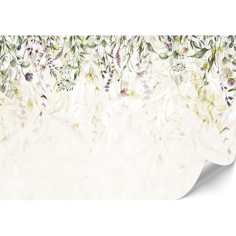Papel pintado no tejido estándar - 100 x 70 cm - estilo moderno - flores Papel pintado no tejido premium - 150 x 105 cm - estilo moderno - flores