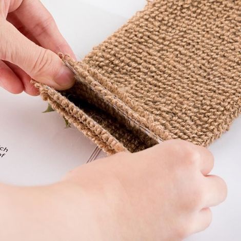 Gants De Bain - Fibre De Jute - Pour Exfoliation Corps - 21x9 5 Cm - Lot De 2 (1/4)