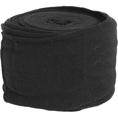 Paire de bandages élastiques de boxe de 3 mètres, gants en coton 3M, gants de protection pour les mains, bandages de ceinture, bandages pour hommes et femmes, noirs (1/5)