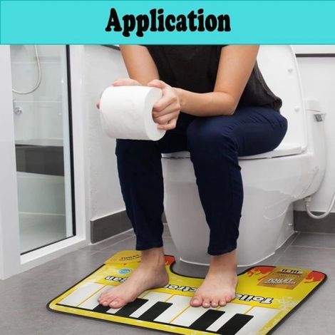 Tapis Musical - Clavier Piano Interactif Étanche - Pour Salle De Bain Enfant - Vinyle - 1 Unité (1/5)