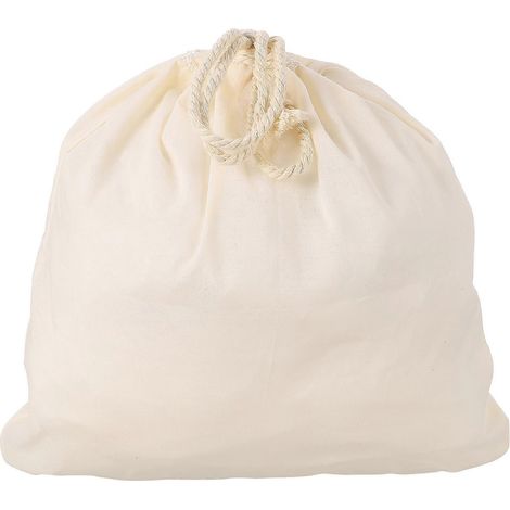 Sac à filtre alimentaire en coton beige à mailles fines pour lait de soja et thé (1/4)