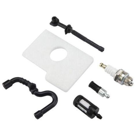 Kit de filtre à huile et bougies d'allumage pour tronçonneuses Stihl 017 018 MS170 MS180 – Matériaux durables – Remplacement rapide (1/5)