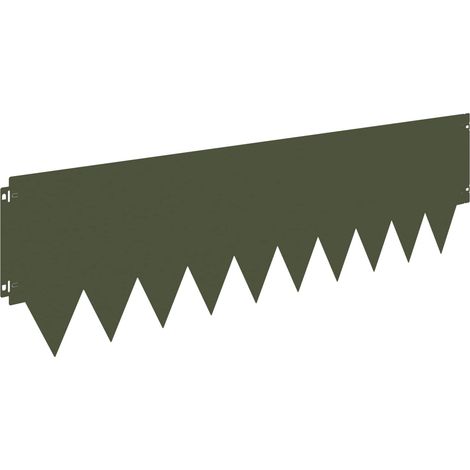 Bordure de Pelouse 10 pcs métal vidaXL