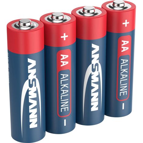ANSMANN Piles alcalines Mignon AA / LR6 1,5V (lot de 4) (1/5)