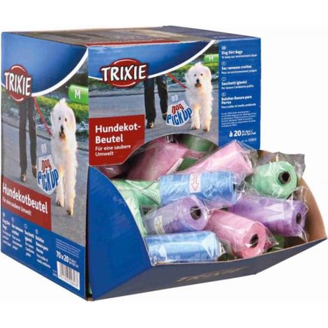 Sacs à déjections canines 13 rouleaux multicolores 260 sachets hygiéniques pour promenade (1/5)