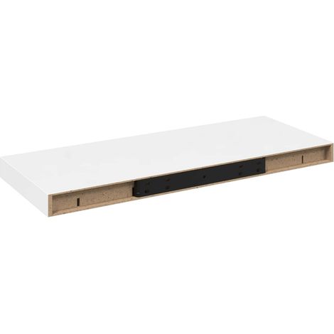 Maison Exclusive - Schweberegal Hochglanz-Weiß 60x23,5x3,8 cm MDF (1/5)