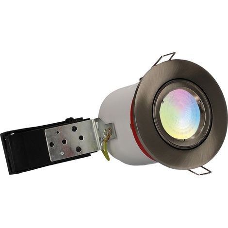 ARLUX LIGHTING Spot Encastrable SMART Connect acier Orientable BBC GU10 5W RGB + Blanc Dynamique 380lm (1/5)