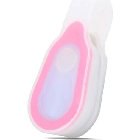 Lampe à pince en silicone Lampe de course nocturne Lavalier pour sports extérieurs Lampe d'avertissement multifonctionnelle - Rouge, 842cm, 1pc (1/5)