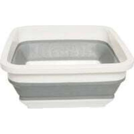 Bassine à Vaisselle Pliable, Design Peu Encombrant, Facile à Nettoyer, Lavabo Pliable Rectangulaire, 31.7 x 14.2cm - Idéale pour Camping, Caravanes et Les Petities Cuisines