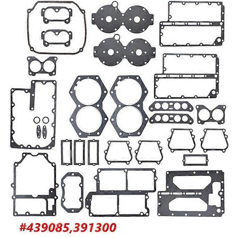 Dichtungssatz kompatibel mit Johnson/Evinrude V4 Crossflow Motorblock 1977-1998 439085,391300 (1/5)
