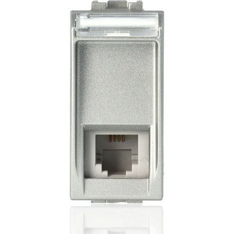 Connettore RJ12 K10, colore Tech, serie Living Light  BTINT4258/11N