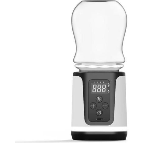 Tragbarer USB-Reiseflaschenwärmer, hält Flaschen warm, Temperatur einstellbar, lange Akkulaufzeit, kompatibel mit mehreren Flaschen (1/5)