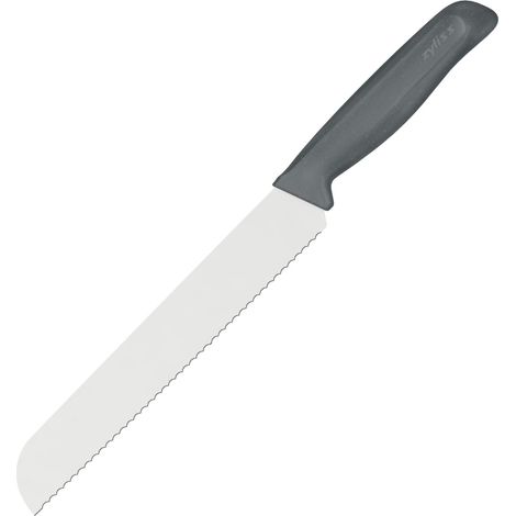 Couteau à Pain 21 cm, Lame Dentelée, Acier Inoxydable, Protège-Lame (1/5)