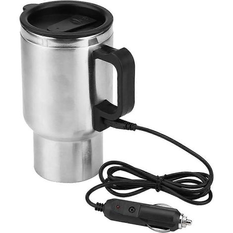 Tasse chauffante de voiture 450 ml, bouteille chauffante USB, bouilloire, mug, briquet, mug chauffant de voyage électrique (1/4)