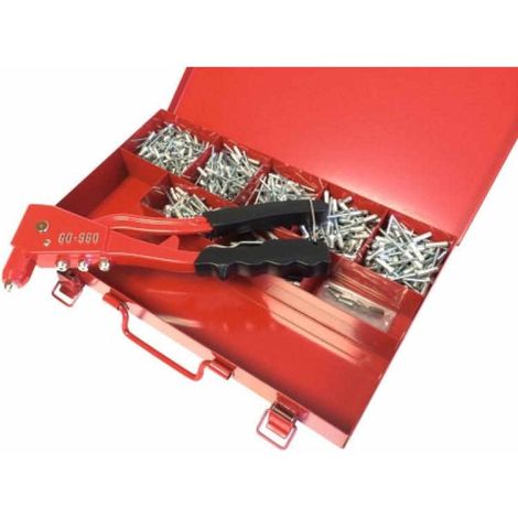 Coffret de Rivetage- Rivets aveugles multi-serrages et pince à rivets en coffret Gomulti