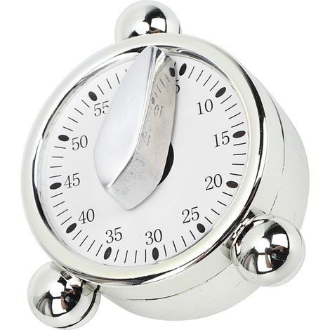 Mechanischer Timer für Küche und Salon, Friseurstoppuhr mit akustischem Alarm (1/5)