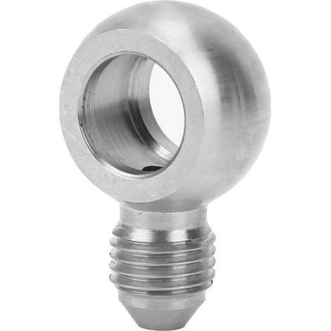 Adaptador AN4 de acero inoxidable, práctico accesorio de montaje, perno banjo con ojo M12. (1/5)