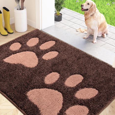 Paillasson Interieur 80 x 120 cm, Tapis d'Entrée Antidérapant et Lavable en Machine, Tapis de Sol Douces Absorbantes pour Chien, Entrée, Porte, Couloir (1/5)