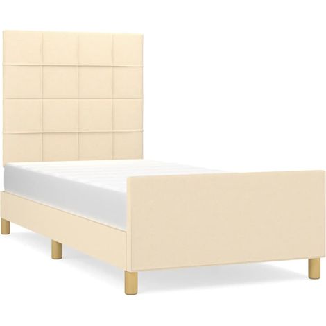 Maison Exclusive - Giroletto senza Materasso Crema 80x200 cm in Tessuto (1/5)